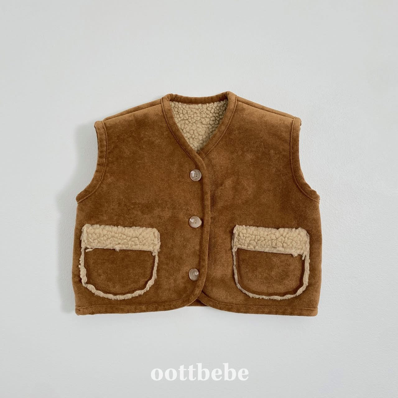 Oottbebe 暖暖泰迪背心外套 (75-120cm)