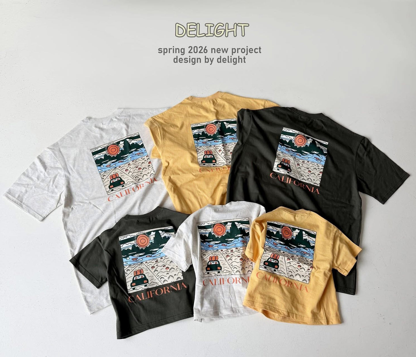 Delight 親子露營印花圖案Tee (kids & adult)