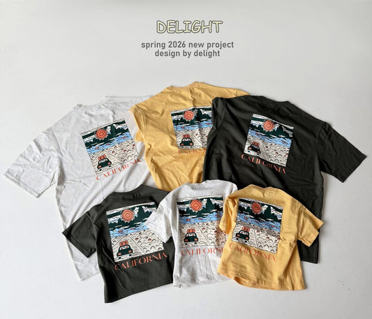Delight 親子露營印花圖案Tee (kids & adult)