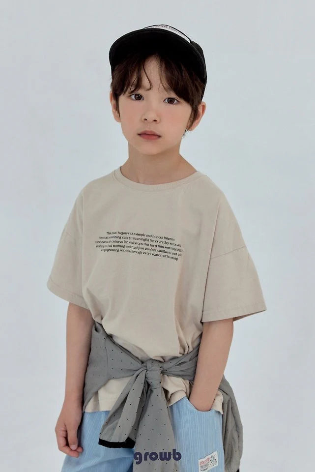 Growb Font Tee (90-155cm)