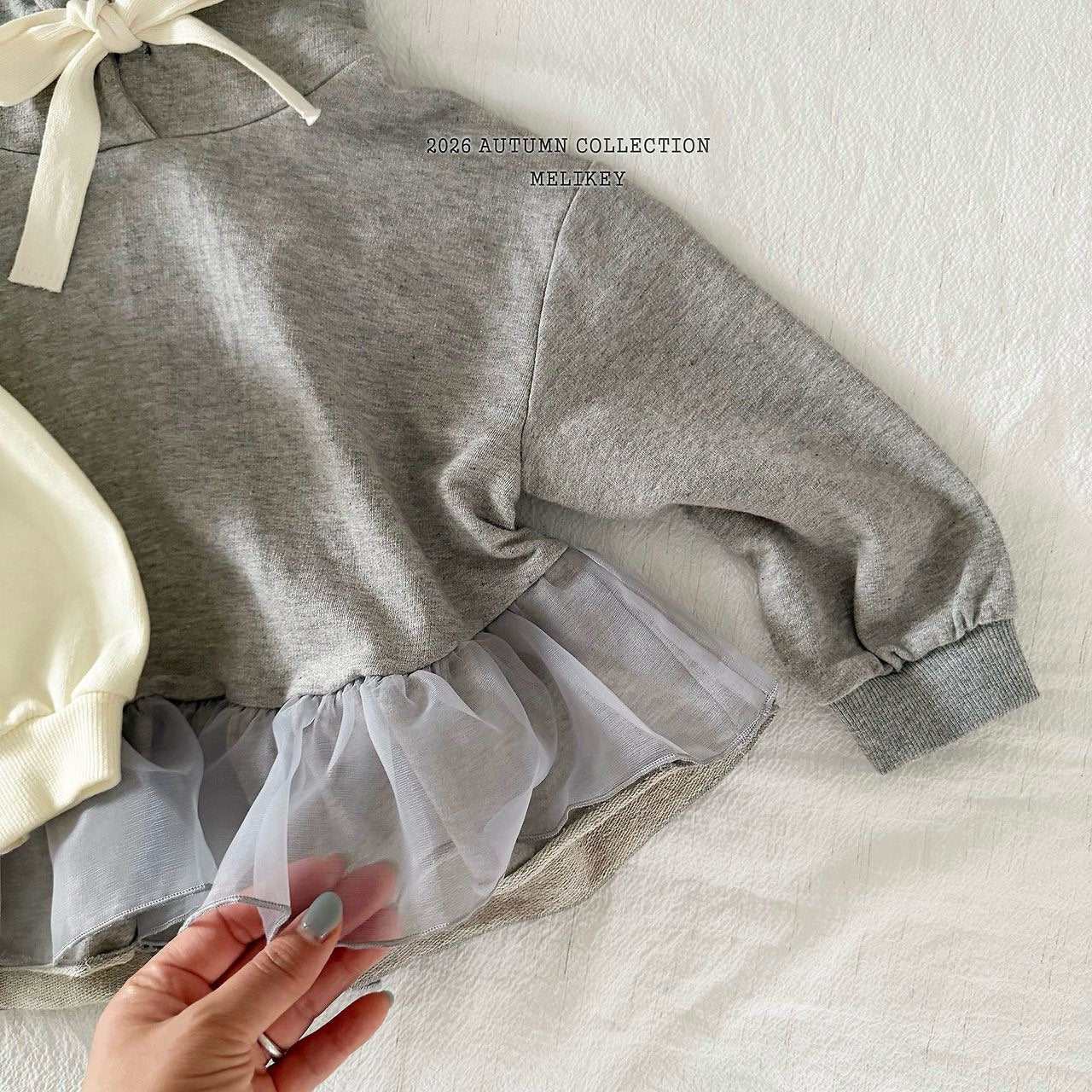 melikey chacha frill hoodie (~80-140cm)