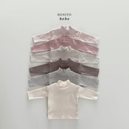 Bonito 1+1 mock neck polar T (3-18m)