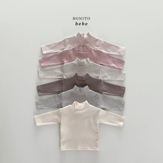 Bonito 1+1 mock neck polar T (3-18m)
