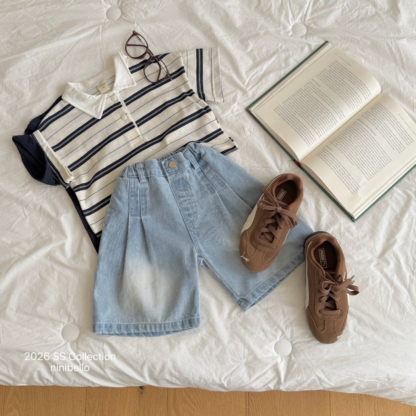ninibello pocky collar tee (80-130cm)