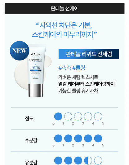 d’Alba 夏天必備神器🧊 冰涼感防曬精華 SPF50+ PA++++