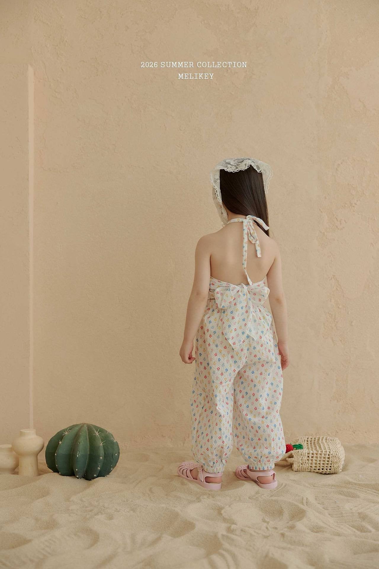 melikey jelly flower jogger pants (~80-140cm)
