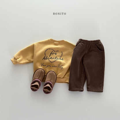 Bonito thick brushed golden pants (~80-140cm)