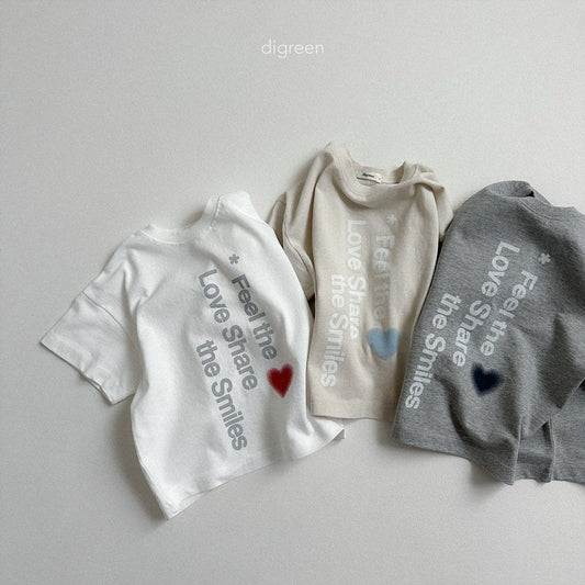digreen love share t-shirt (90–130cm)