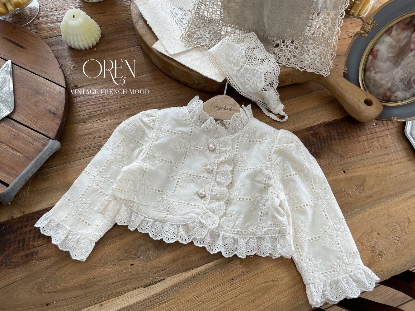 OREN bianca lace cardigan (85-120cm)