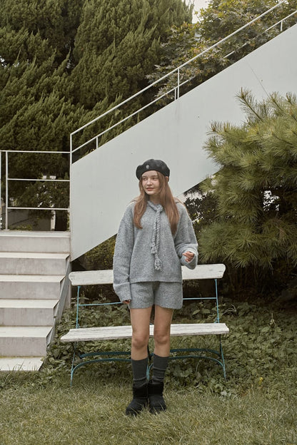 momoann knit hood set(mom)