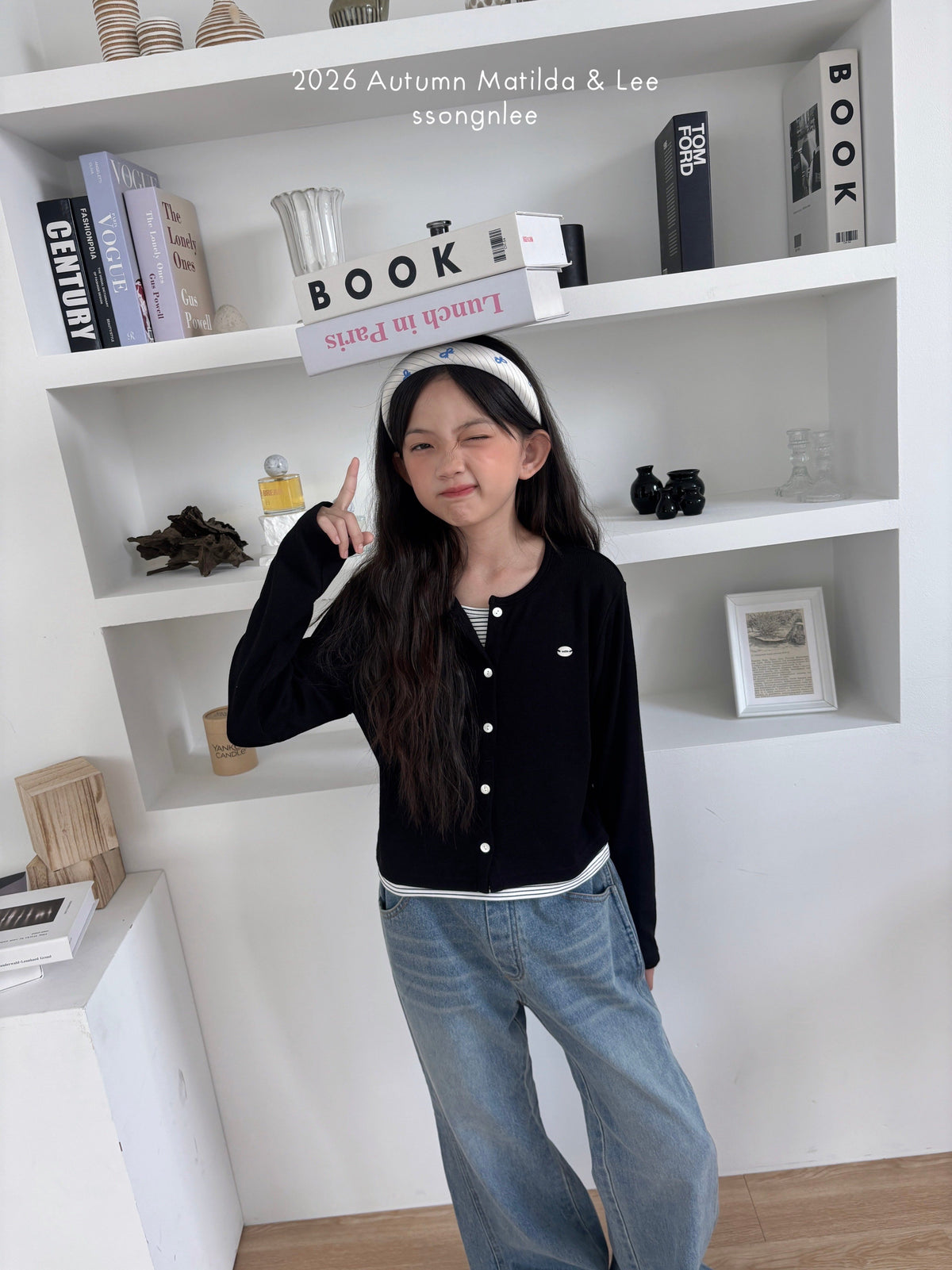 matilda&lee stripe layered cardigan (85-165cm)