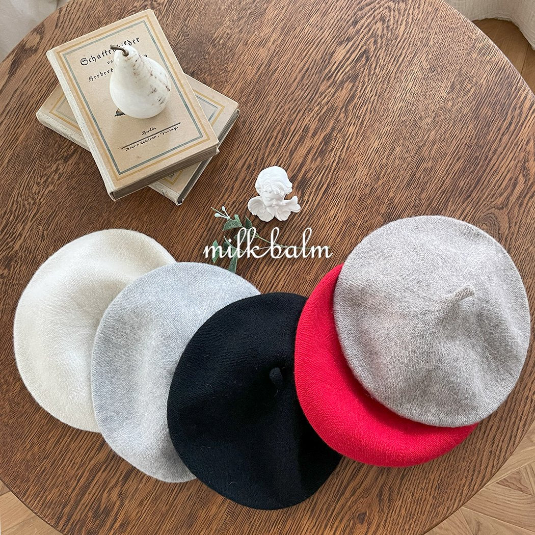 milkbalm wool beret