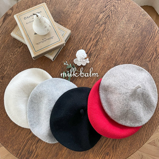 milkbalm wool beret