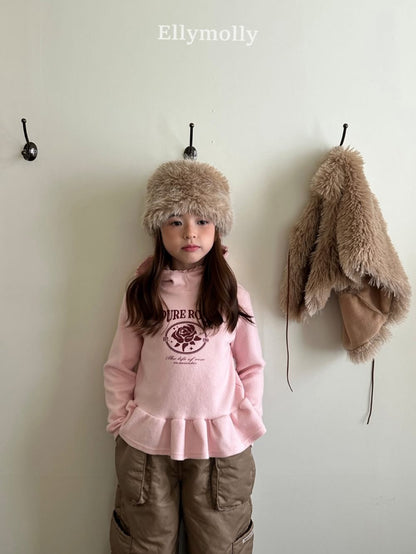 EllyMolly rose玫瑰裙擺連帽上衣 (90-145cm)