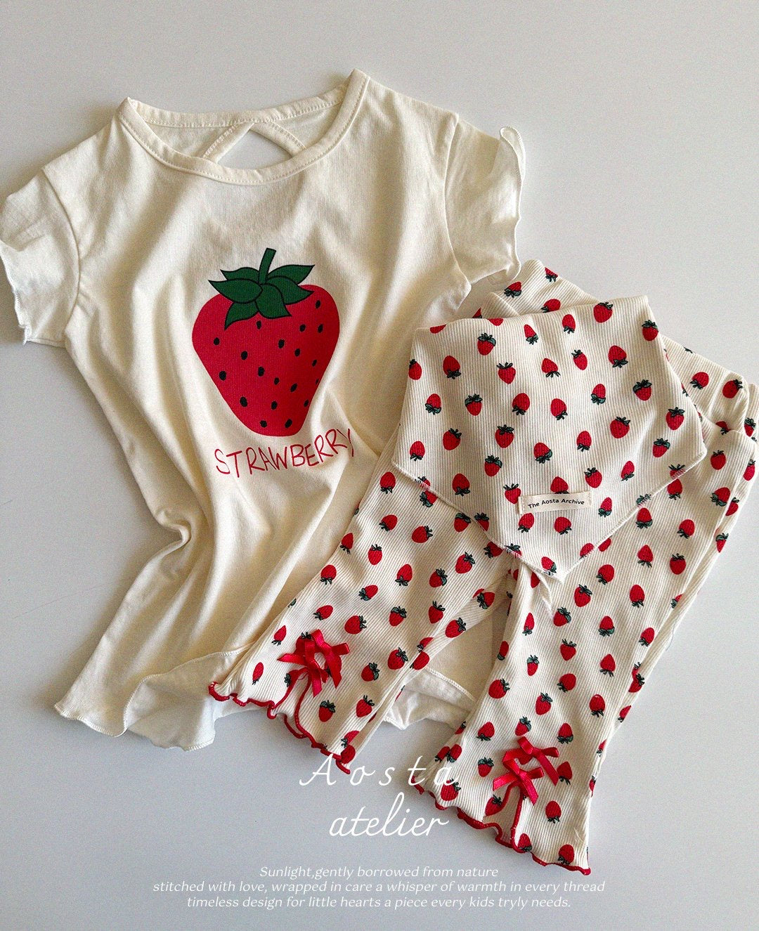 Aosta strawberry dress(70-110cm)