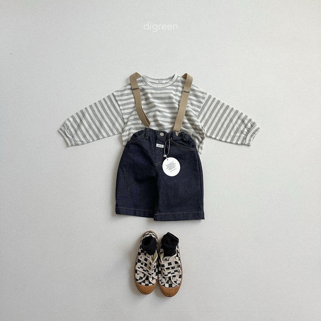 digreen pinstripe t-shirt (90-130cm)