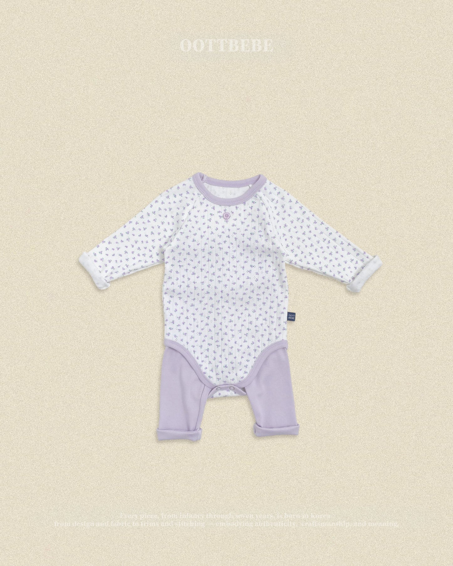 oottbebe coco flower suits (0-12m)