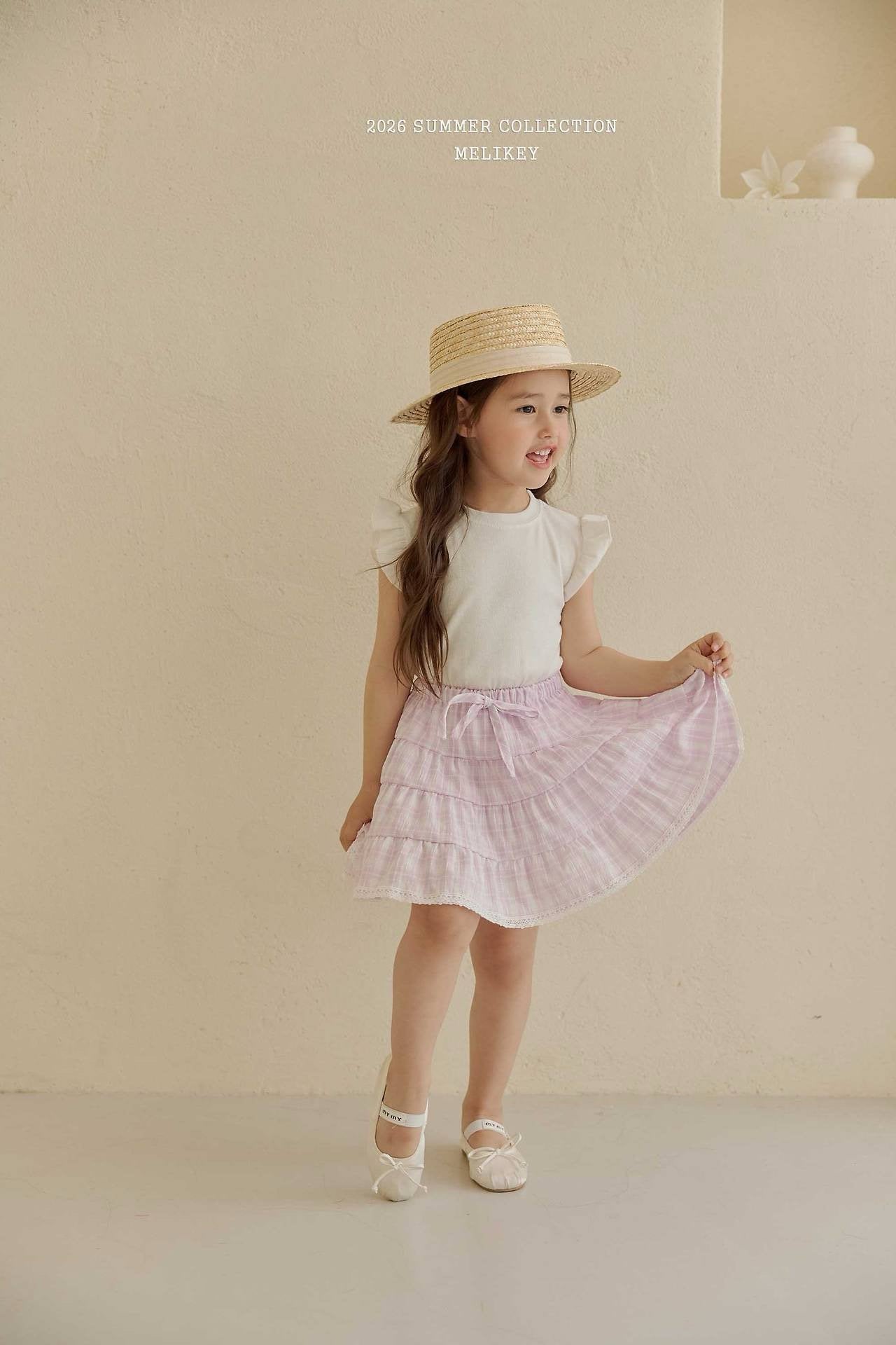 melikey macaron frill t-shirt (~80-140cm)