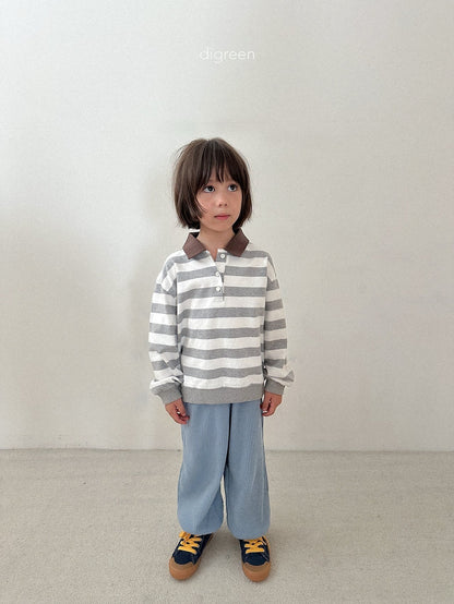 digreen striped collar mtm (85-130cm)