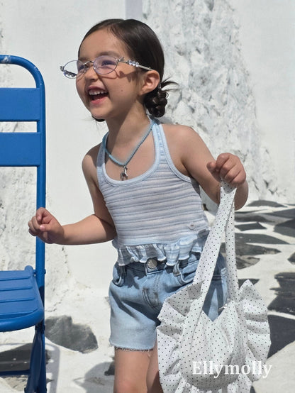 ELLYMOLLY salt halter frill sleeveless (90-145cm)