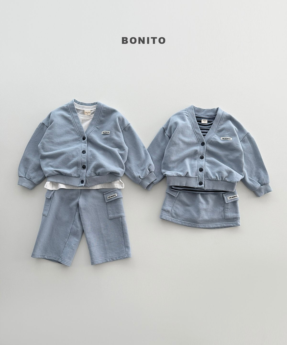 bonito french terry cargo pants (~80-140cm)