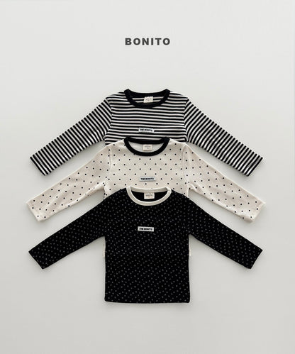 bonito series rib tee (~80-140cm)