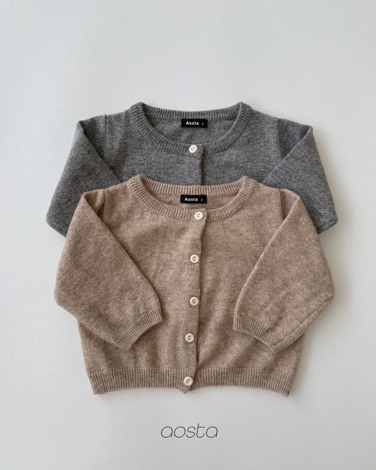 Aosta knit cashmere cardigan (~70-115cm)