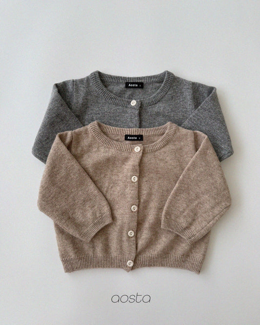 Aosta knit cashmere cardigan (~70-115cm)