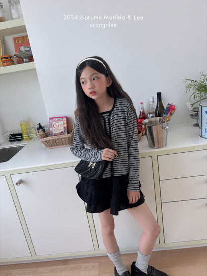matilda&lee wrap stripe cardigan set (85-165cm)