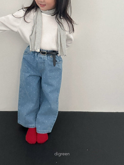 digreen dot denim pants (85-130cm)