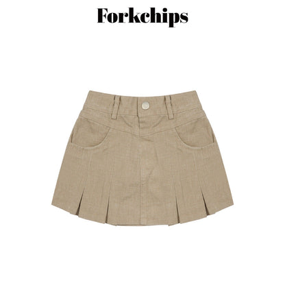 FORKCHIPS harbor pleated skirt (95-160cm)