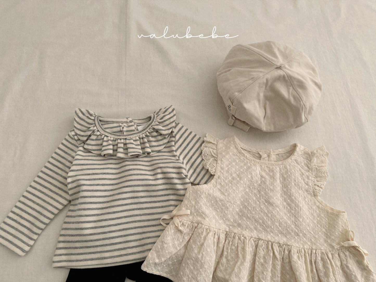 valubebe veronica border frill tee(60-110)