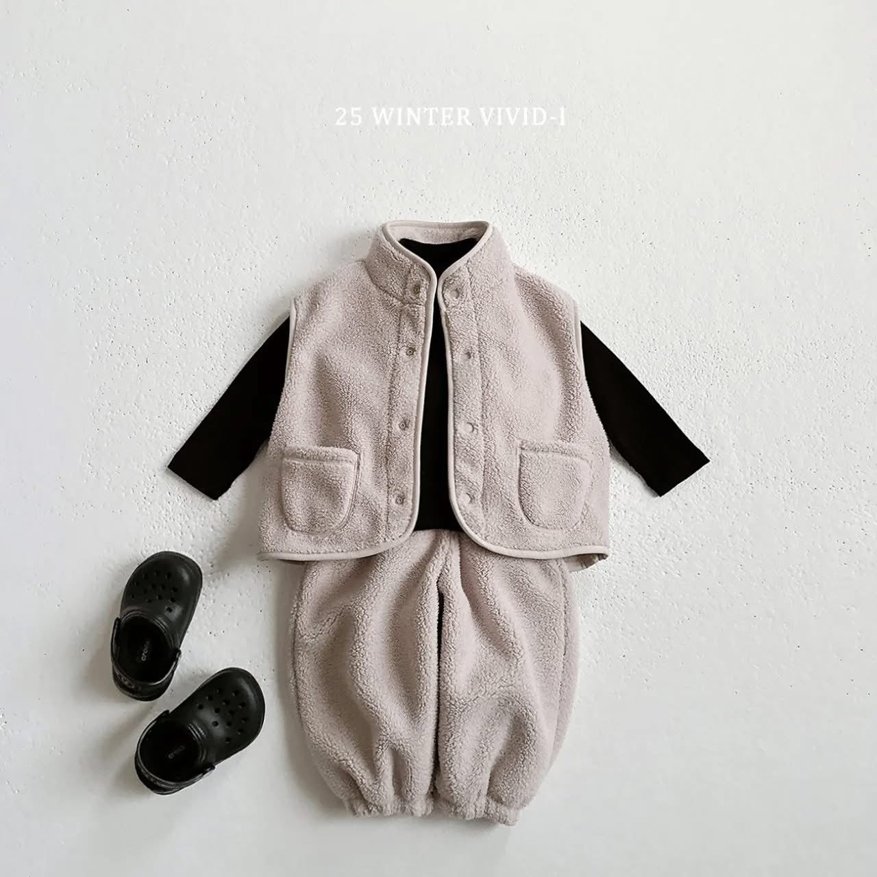 Vivid 泰迪毛毛縮口褲 (75-135cm)