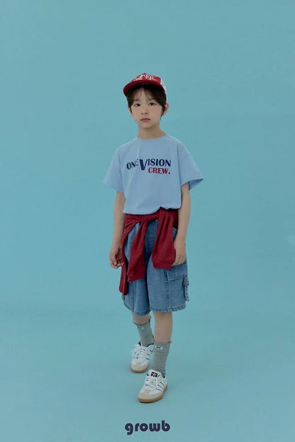 Growb Vintage Cargo Denim Shorts (90-155cm)