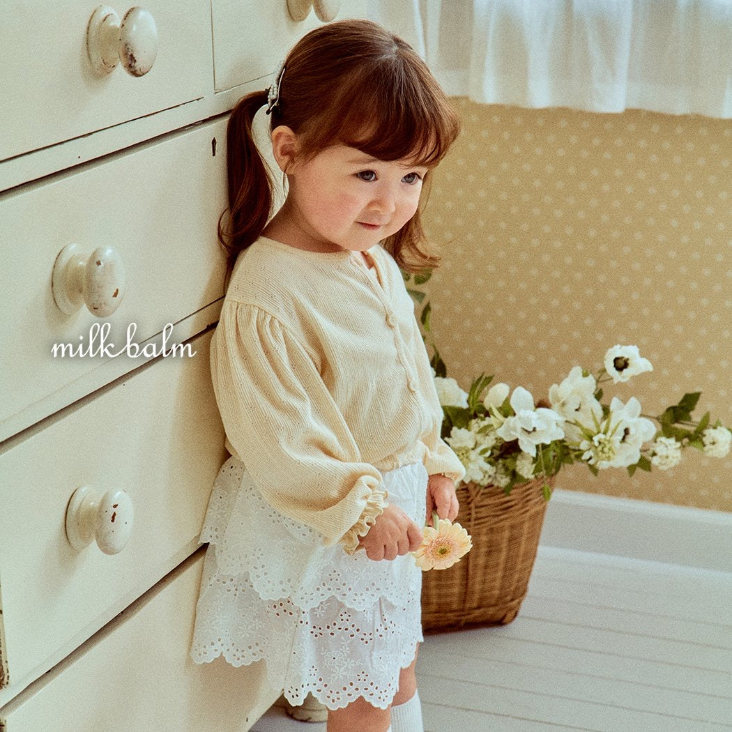 milkbalm rosie cardigan set (75-125cm)