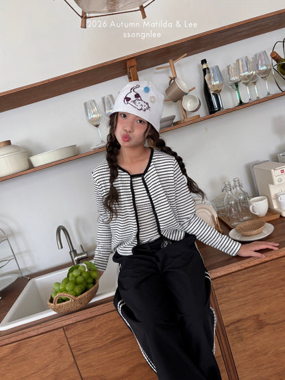 matilda&lee wrap stripe cardigan set (85-165cm)