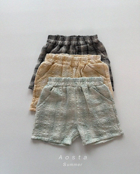 Aosta check shorts (~70-115cm)