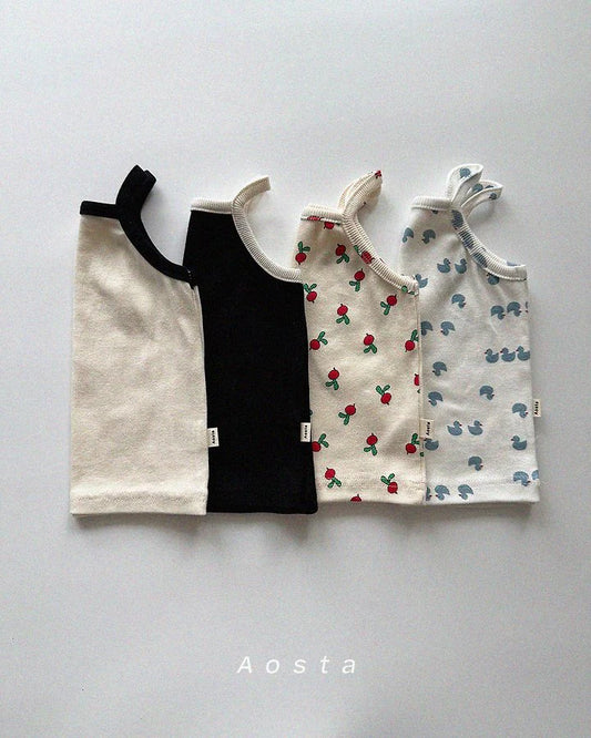 Aosta rib string sleeveless (~70-115cm)