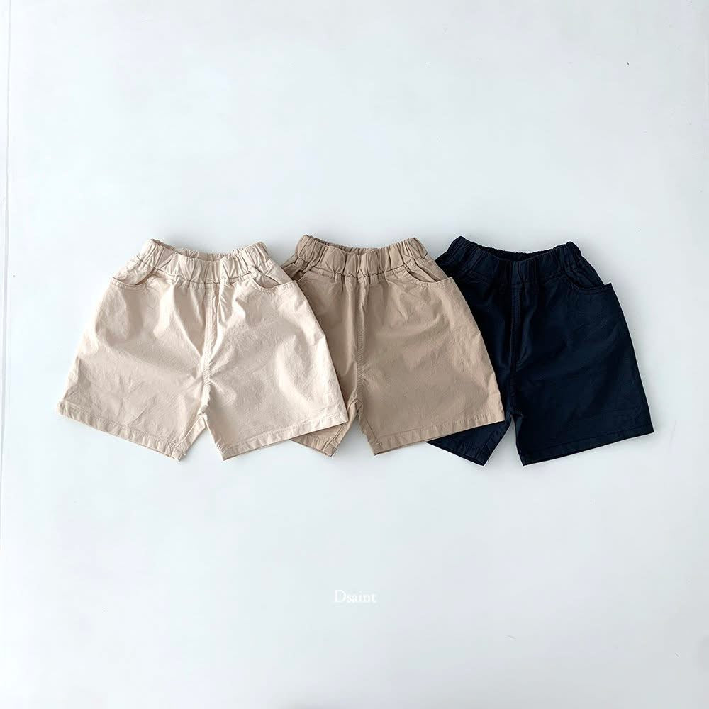 Dsaint 素色五分休閑短褲 (80-148cm)