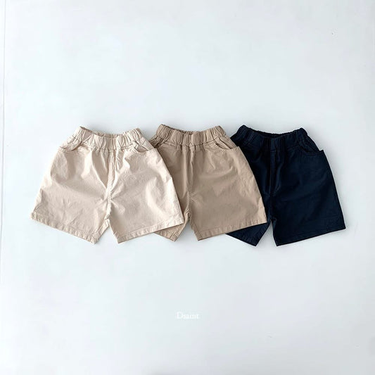 Dsaint 素色五分休閑短褲 (80-148cm)