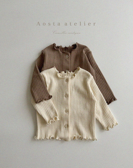 Aosta camellia cardigan (~70-115cm)