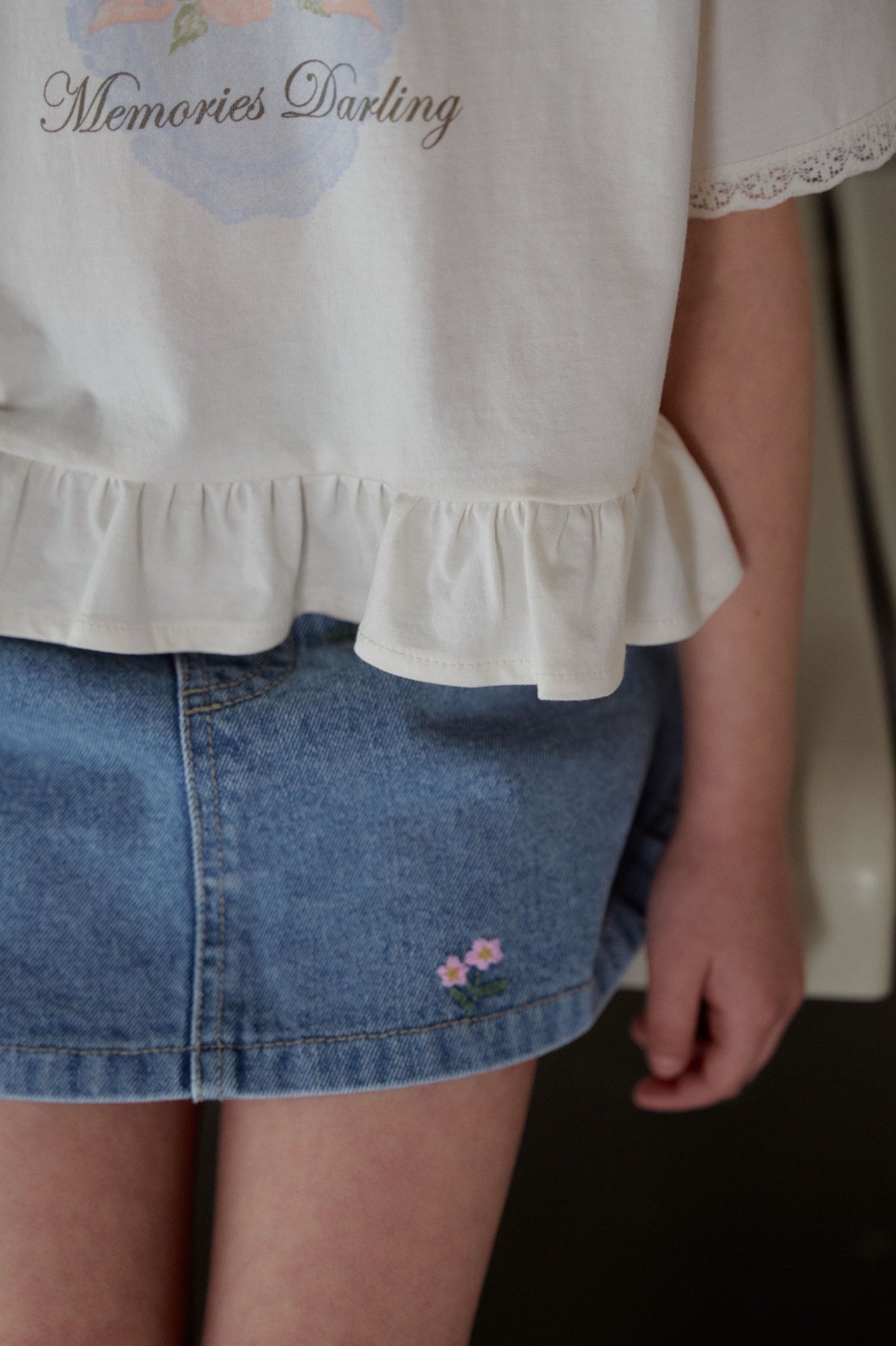 momoann flora skirt pants (90-140cm)