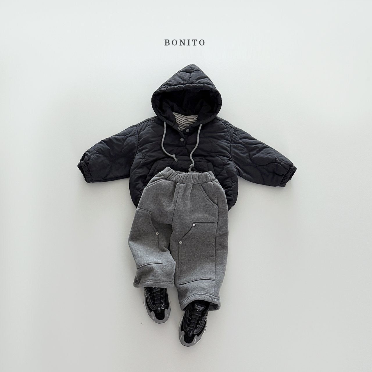Bonito quilted hoodie (kids & adult )