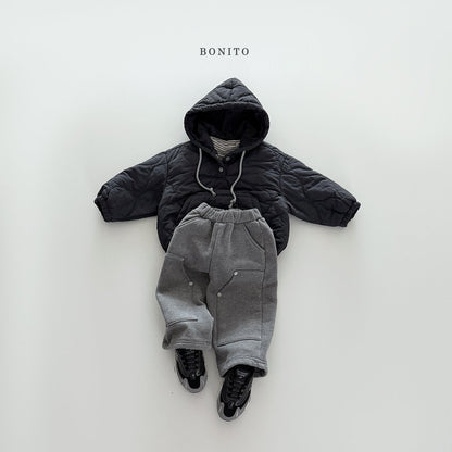 Bonito quilted hoodie (kids & adult )