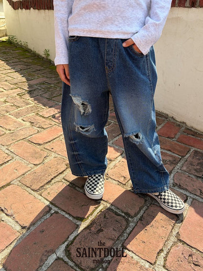 saintdoll dart wide denim (kids & mom)