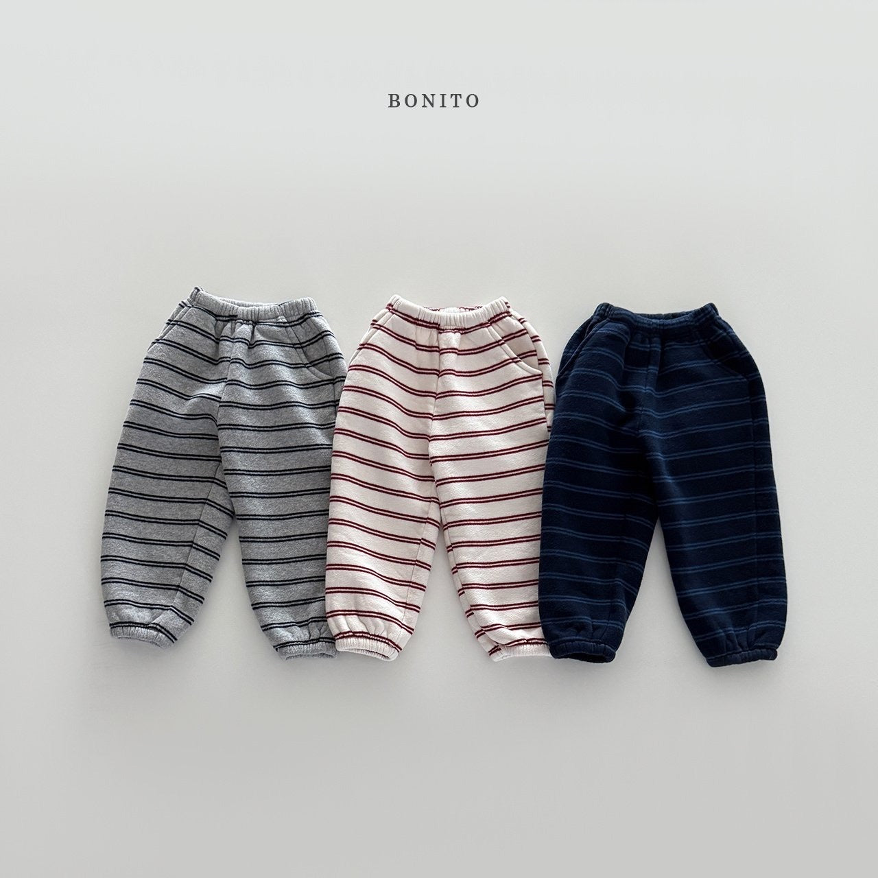 Bonito two line striped jogger pants (~80-140cm)