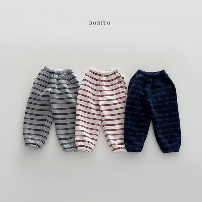 Bonito two line striped jogger pants (~80-140cm)