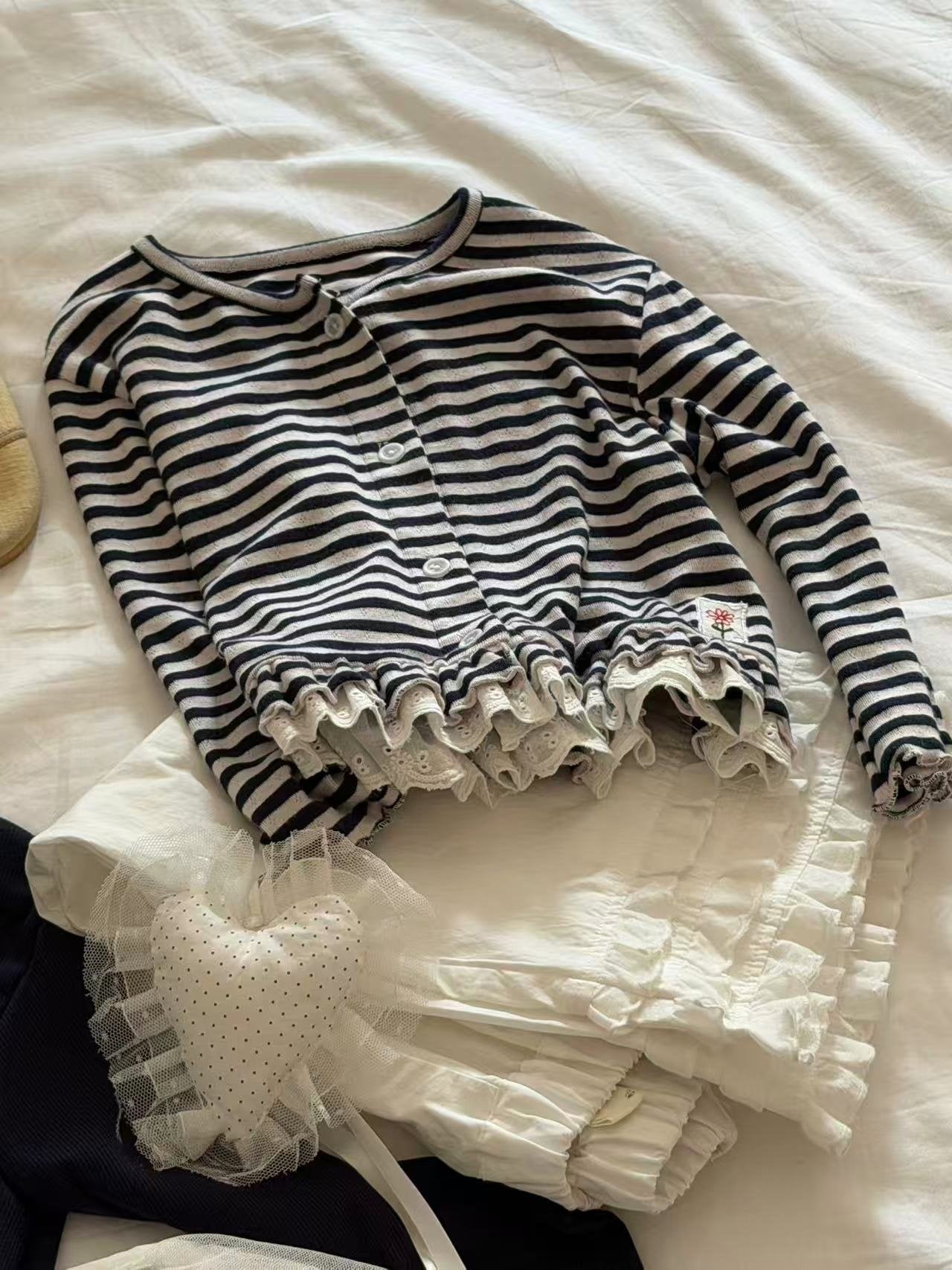 aiai lace border cardigan (95-140cm)