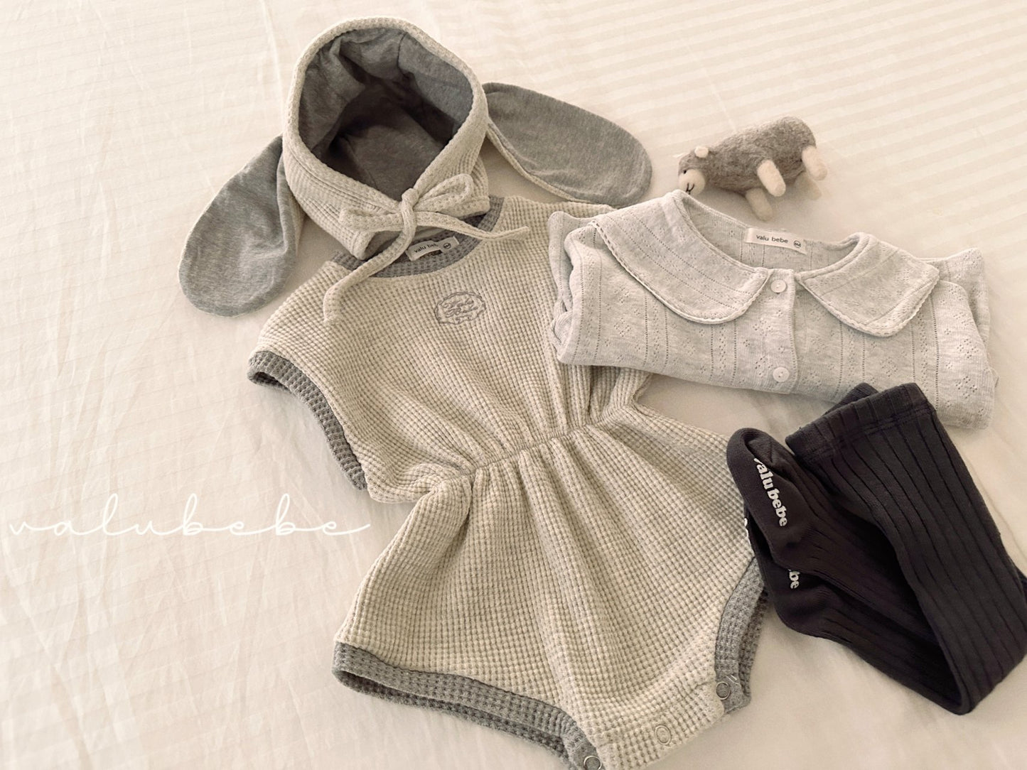 valubebe croffle color block suit (6-18m)