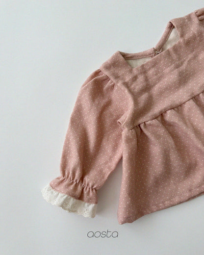 Aosta milk dot blouse (~70-115cm)